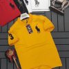 Polo Ralph Lauren Mens Custom Slim Fit Big Pony Logo Polo Shirt