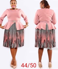 Latest Design 2022 Fashion 5xl Women's Blouse And Skirts Set Plus Size Africa Women Clothing Office Wear