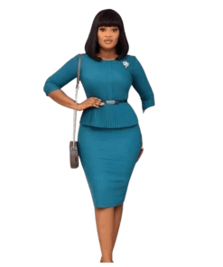 Fashion African Women's Plus Size Dress Elegant Slim Autumn Summer Office Hip Pencil Dress