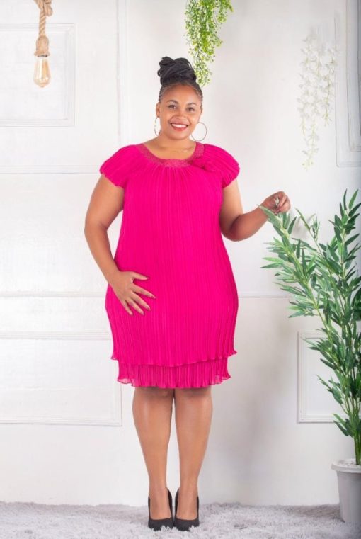 Layered Ruffle Black Mini Plus Size Party Dress