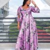 Summer maxi long sleeve dress