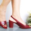 Women's Peep Toe Heeled Shoes