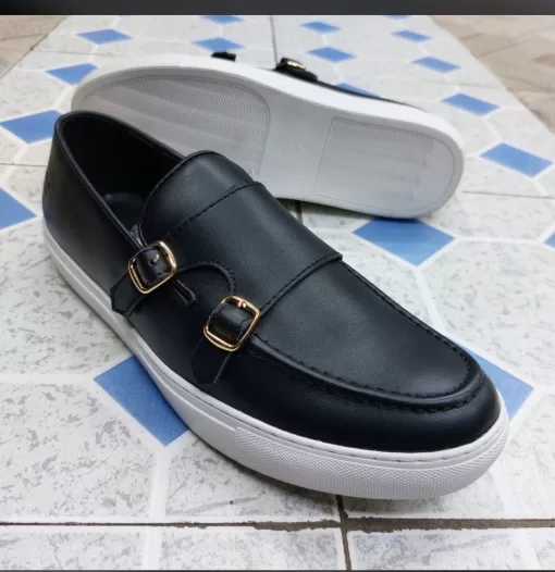 Strap Genuine Leather Men's Casual Shoes