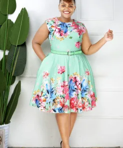 quality floral skater dress