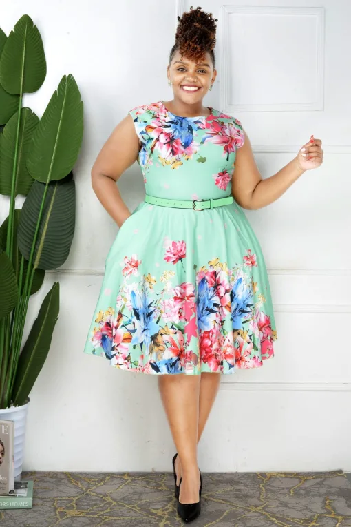 quality floral skater dress