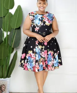 quality floral skater dress