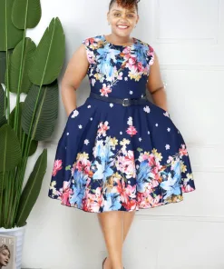 quality floral skater dress